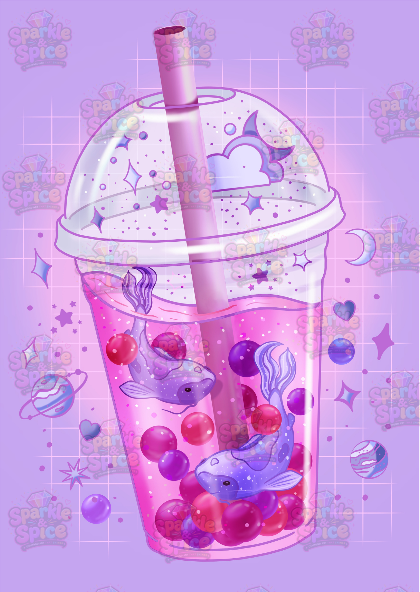 Boba Float (Hand Rendered)