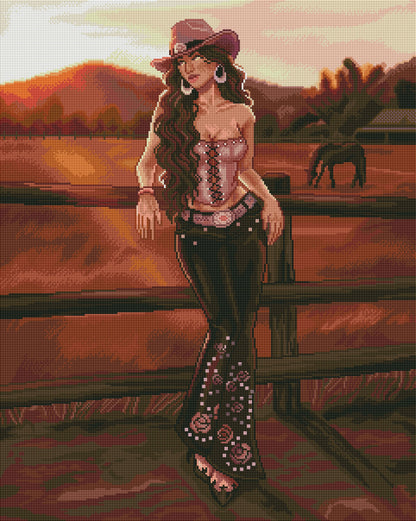 Cowgirl Dreamer (Hand Rendered)