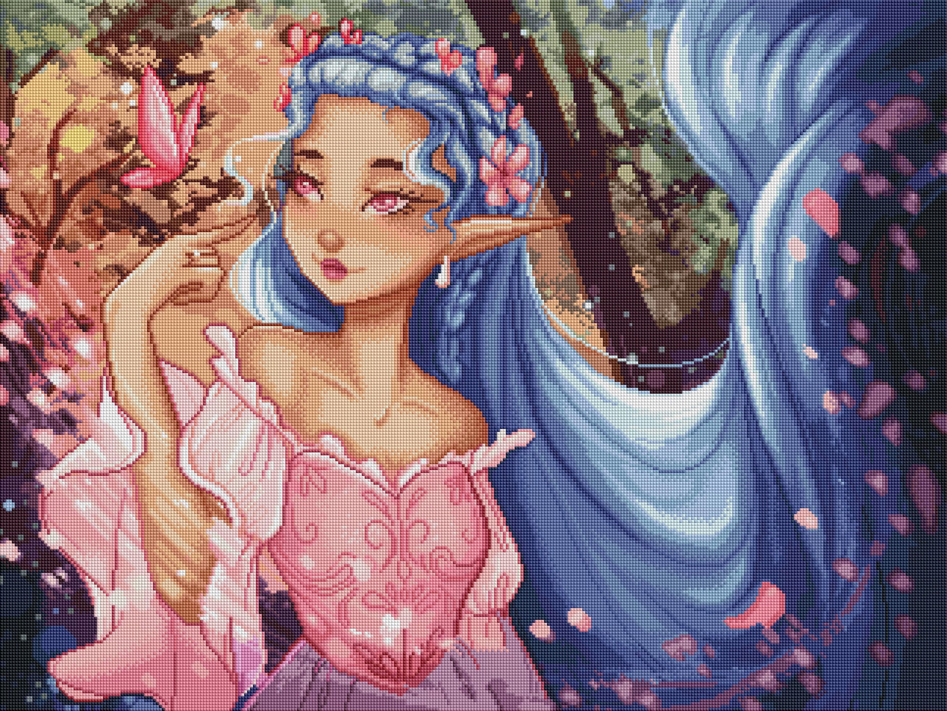 Elaine Everbloom (Hand Rendered)