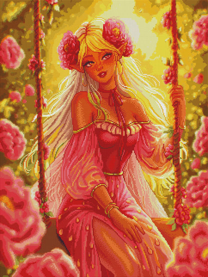 In The Peony Garden ( Hand Rendered )