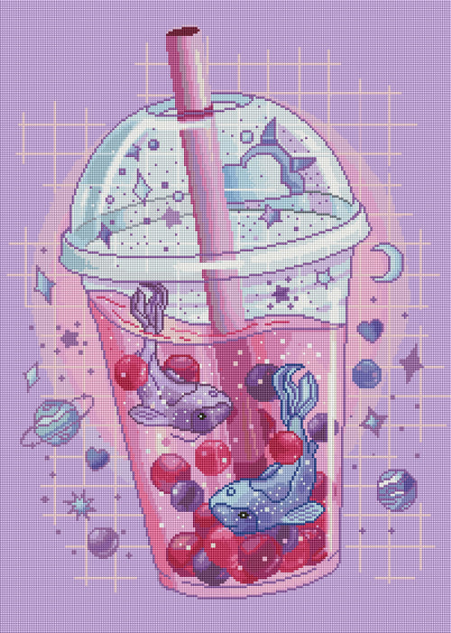 Boba Float (Hand Rendered)