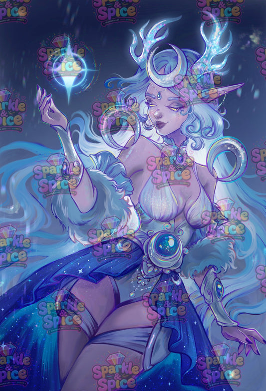 Winter Goddess (Hand Rendered)